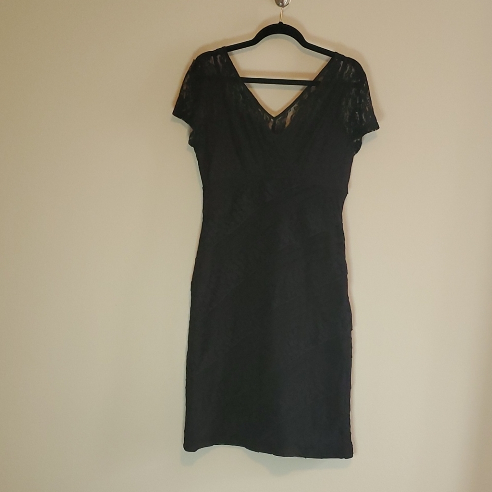 Black lace dress